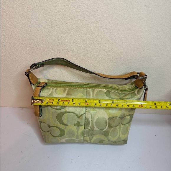 Coach Y2K Signature Green Mini Handbag - Picture 3 of 11